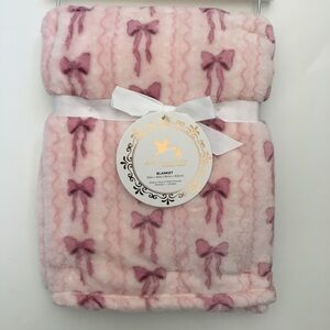 My Cozy Baby Blanket Adirondack Baby Ribbons Pink Soft Lightweight NEW